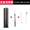 X551 telescopic focusing USB charging aluminum alloy flashlight Mini Flashlight Portable white Zoom small flashlight details Picture